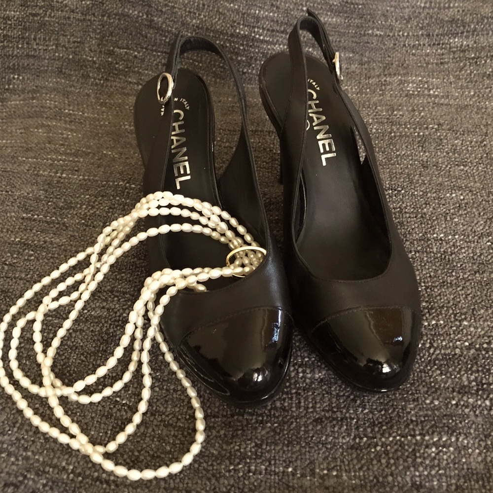 Chanel slingback pumps
